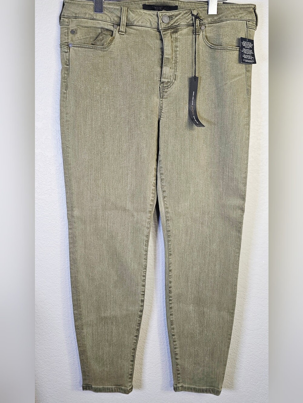 Liverpool Adele Skinny Jeans Women’s 12/31 Olive Green NWT